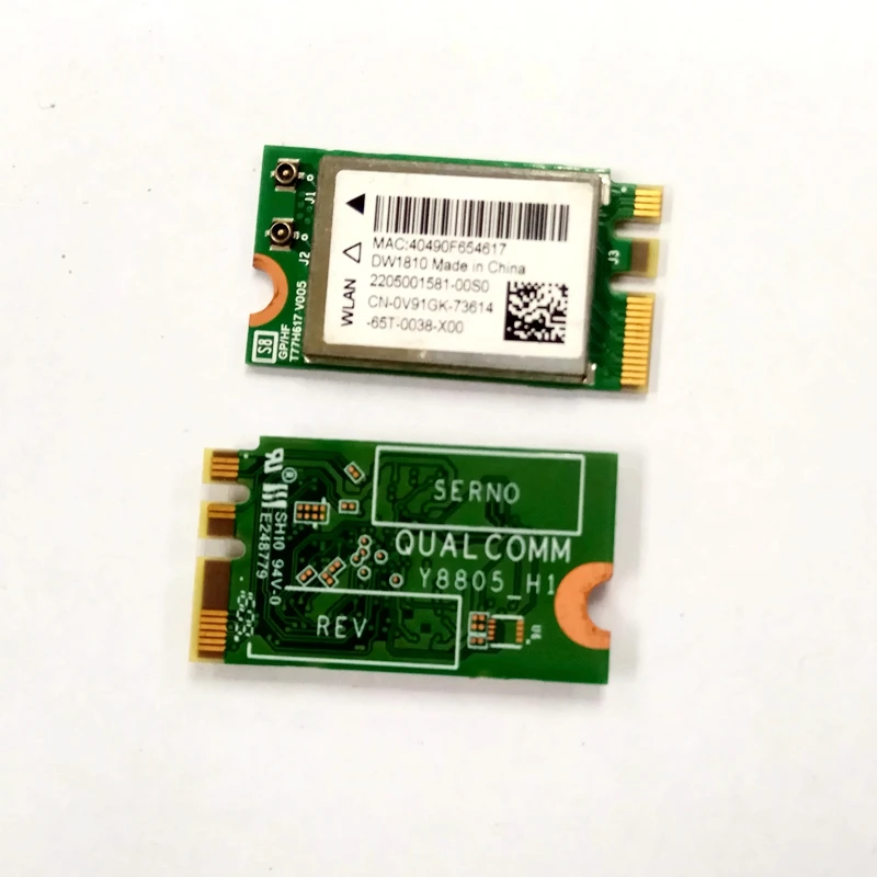 NEW WIFI Bluetooth 4.1 Wireless Card QCNFA435 For DELL Inspiron Vostro 3468 DW1810 NGFF 433Mbps NFA435