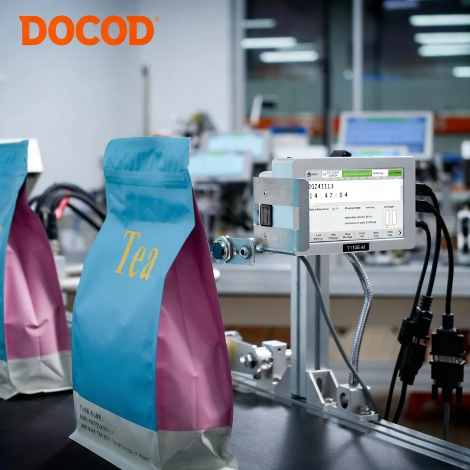 DOCOD Factory Price T110M 12.7mm Expire Date Printing Coder Machine TIj Online Thermal Inkjet Printer for on Wholesale Business