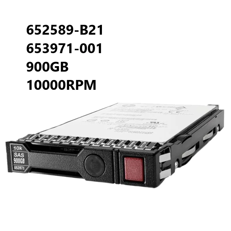 

NEW HDD 652589-B21 653971-001 900GB 10000RPM 2.5in Dual Port SAS-6G SC Enterprise Hard Drive for H+PE ProLiant G8 G9 G10 Servers