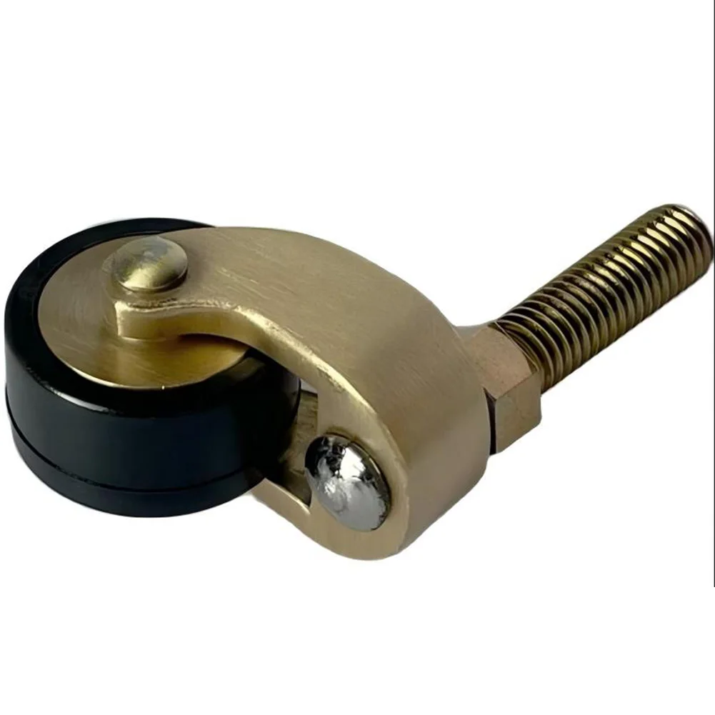 58*25mm 360 Heavy Duty Casters 360 Degree Swivel Wheels Heavy Duty Wheel Furniture Caster Set Brushed Brass Finish