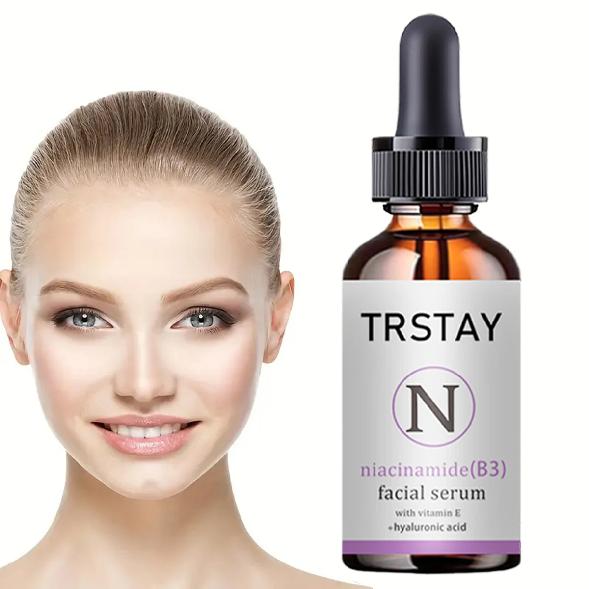 TRSTAY Nicotinamide (B3) facial essence liquid accelerates collagen regeneration, dilution, drying and fine lines