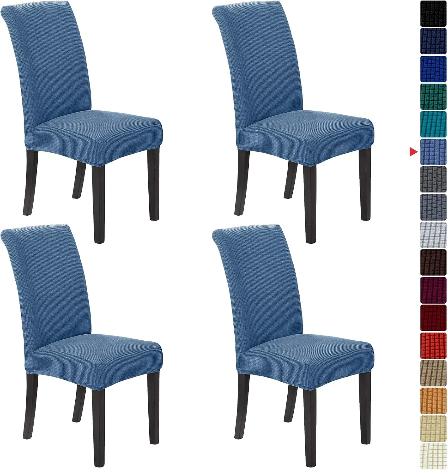 

Stretch Chair Covers For Dining Room Set Of 4, Removable Washable Dining Room Chair Covers, Dining Chair Slipcovers Seat