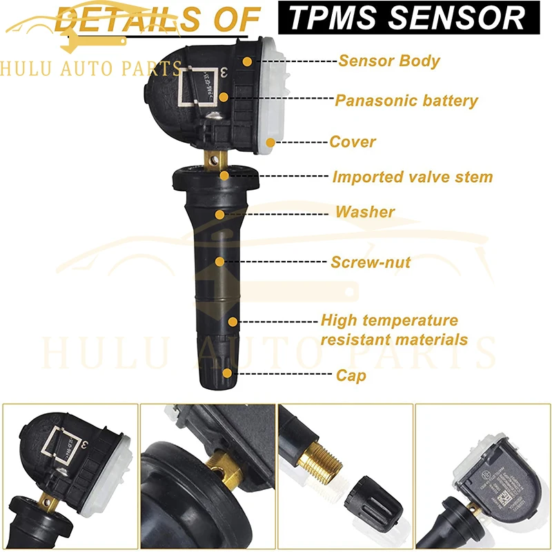 1/4 PCS 13516164 315MHZ Tire Pressure Monitor Sensor TPMS For Buick Cadillac CTS SRX Chevrolet Malibu GMC 12768826 13589255