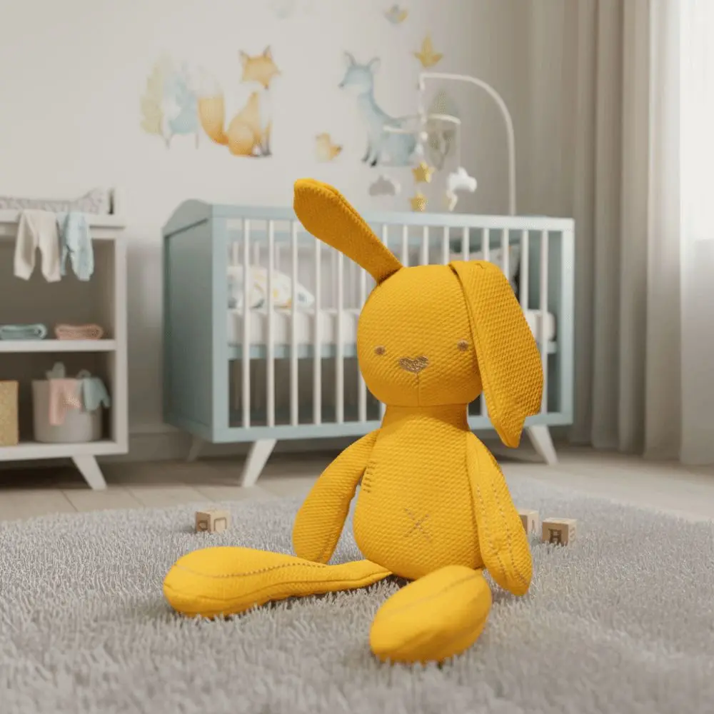 Soft Bunny Rabbit Kawaii Style Stuffed Baby Newborn Soft Cartoon Long Ears Stuffed Animal For Girls