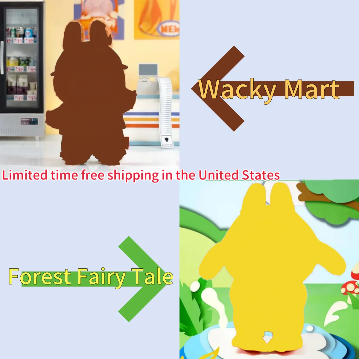 

In Stock Replica Figure Wacky Mart Serie Blind Box Forest Fairy Tale Serie Duck Hanging Cards Vinyl Face Doll Duck Gift
