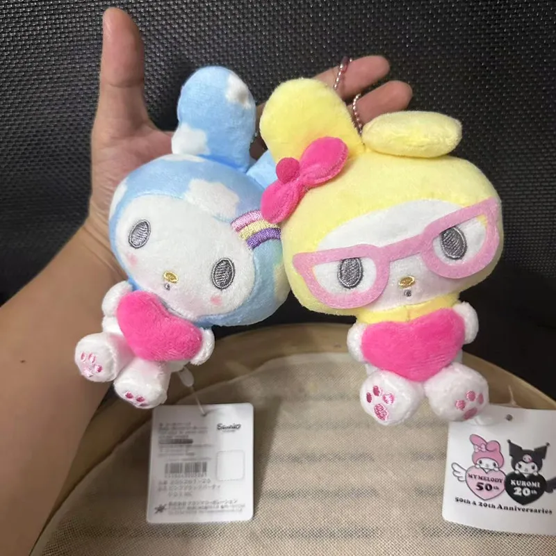 مرحبا كيتي بلدي ميلودي 50th الذكرى سلسلة Kawaii أفخم دمية لطيف تحصيل حقيبة قلادة لعبة الهدايا