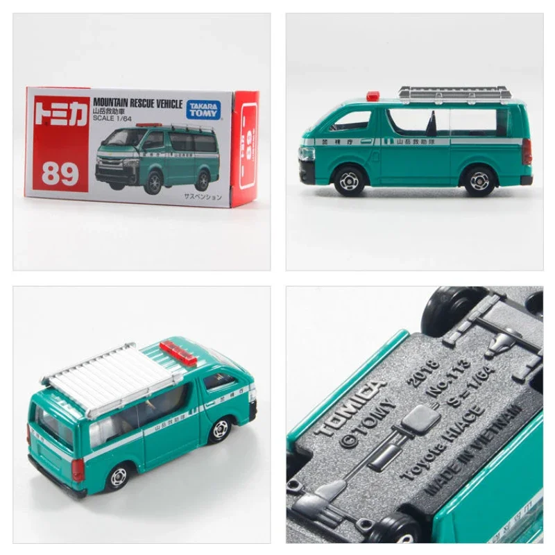 TAKARA TOMY Tomica-vehículo de rescate de montaña, modelo de aleación fundido a presión, juguete de Metal, regalo para niños, n. ° 89, 1/64