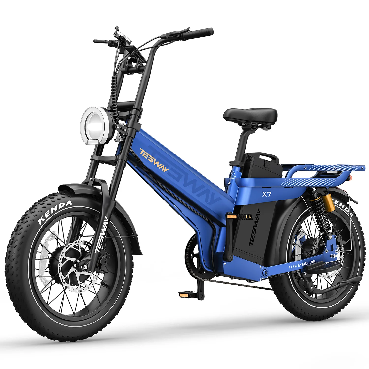 AliExpress Tesway X7 AWD Electric Bike 52V 60Ah  Battery 3000W Dual Motor Ebike 20x4.0'' Fat Tire Hydraulic Brakes E-Bike
