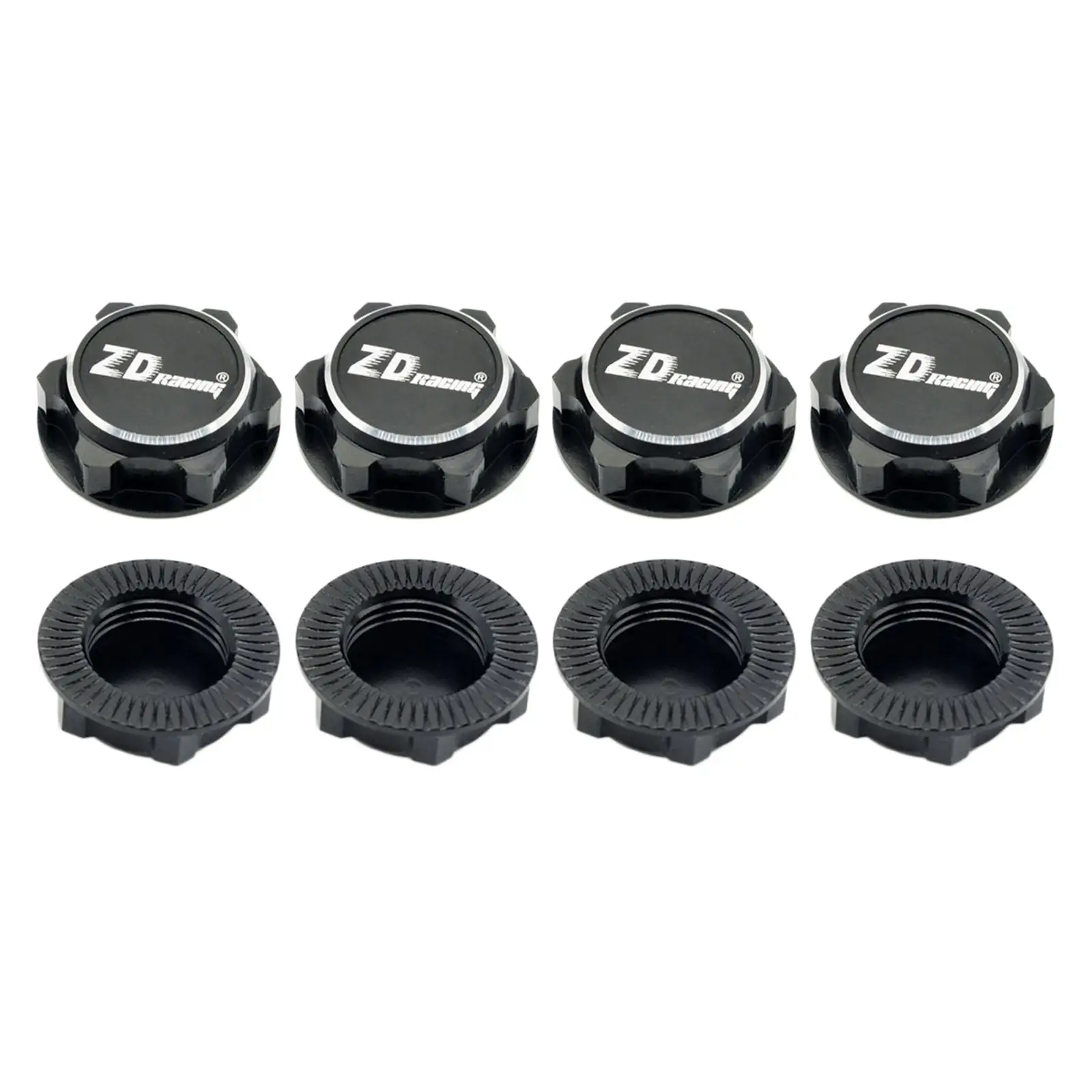 2x 4pcs 17mm Hex Wheel Nuts Mount /8 Scale RC Car Truck Replacement Accessory Upgrade