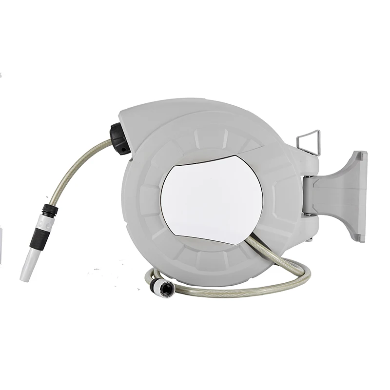Wall Mounted Automatic Garden Hoses & Reels Retractable Garden Portable Metal Heavy Duty Water Hose Reel