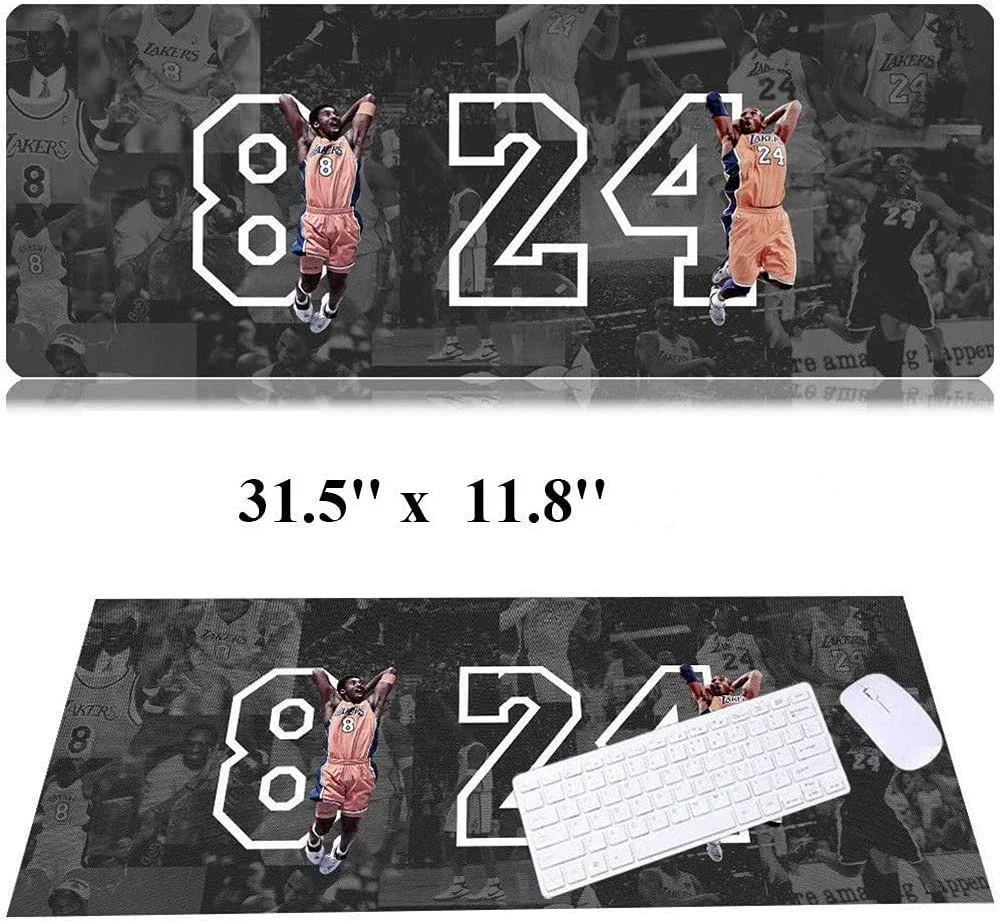 31.5x11.8 Inch Non-Slip Rubber Extended Large Gaming Mouse Pad with Stitched Edges Computer Keyboard Mouse Mat PC Numbers