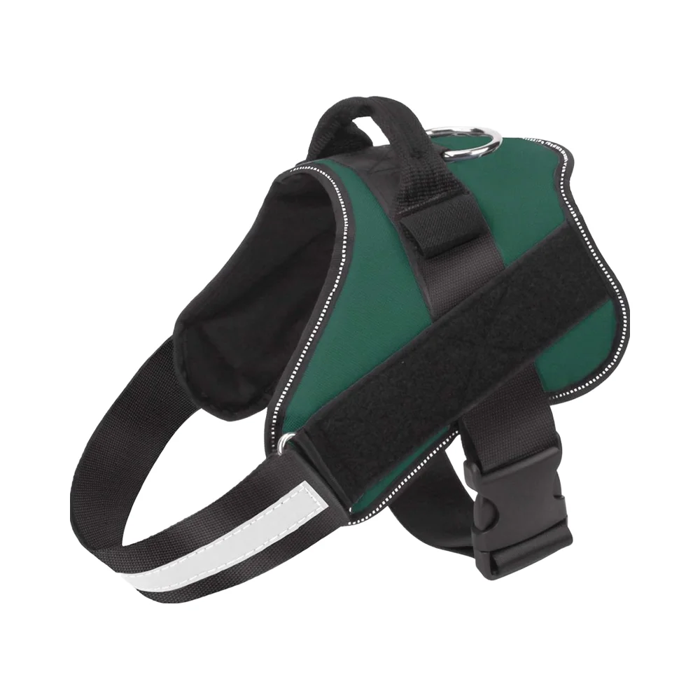 

Dog Harness No-Pull Reflective Padded Vest Breathable Adjustable Button Closure Ribbon Decorated Outdoor Walking Handle