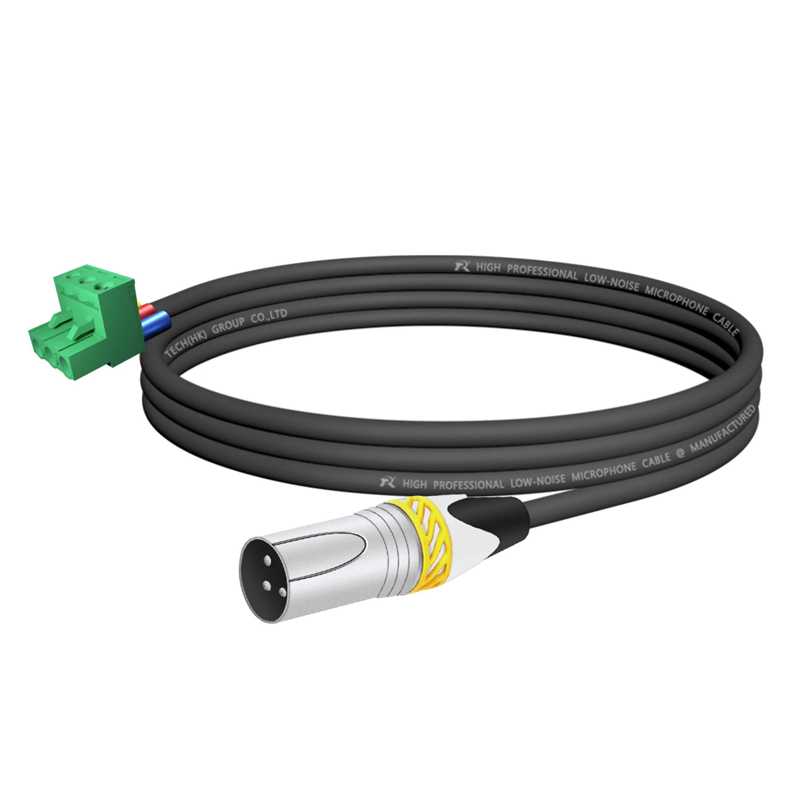 5,08mm Phoenix-Schraubklemme zu geradem XLR M/F Kabel, 3-poliger PCB-Montage Phoenix-Stecker zu XLR Audiokabel, Lautsprecher-, Bühnen-Soundverkabelung – Detail 9