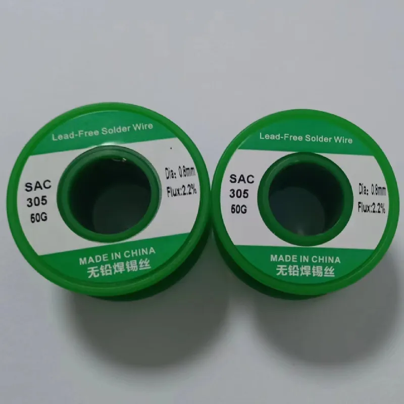 50g/roll lead-free silver containing tin wire environmentally friendly SAC305 soldering wire repair soldering wire rosin core so