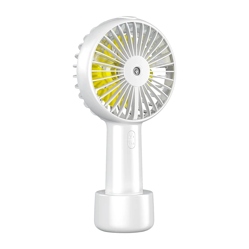 

JFBL Hot Handheld Fan Misting, Hand Held Portable Fan With 3 Speeds And Battery Operated, 2 Mode Spray Mister Personal Fan