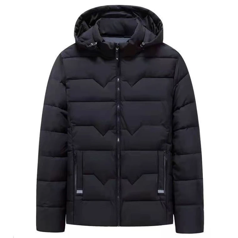 

2025 Men's Winter Warm Cotton Jacket -40°C Extreme Cold Proof Thick Padded Coat Oversized Dad Style Big Size