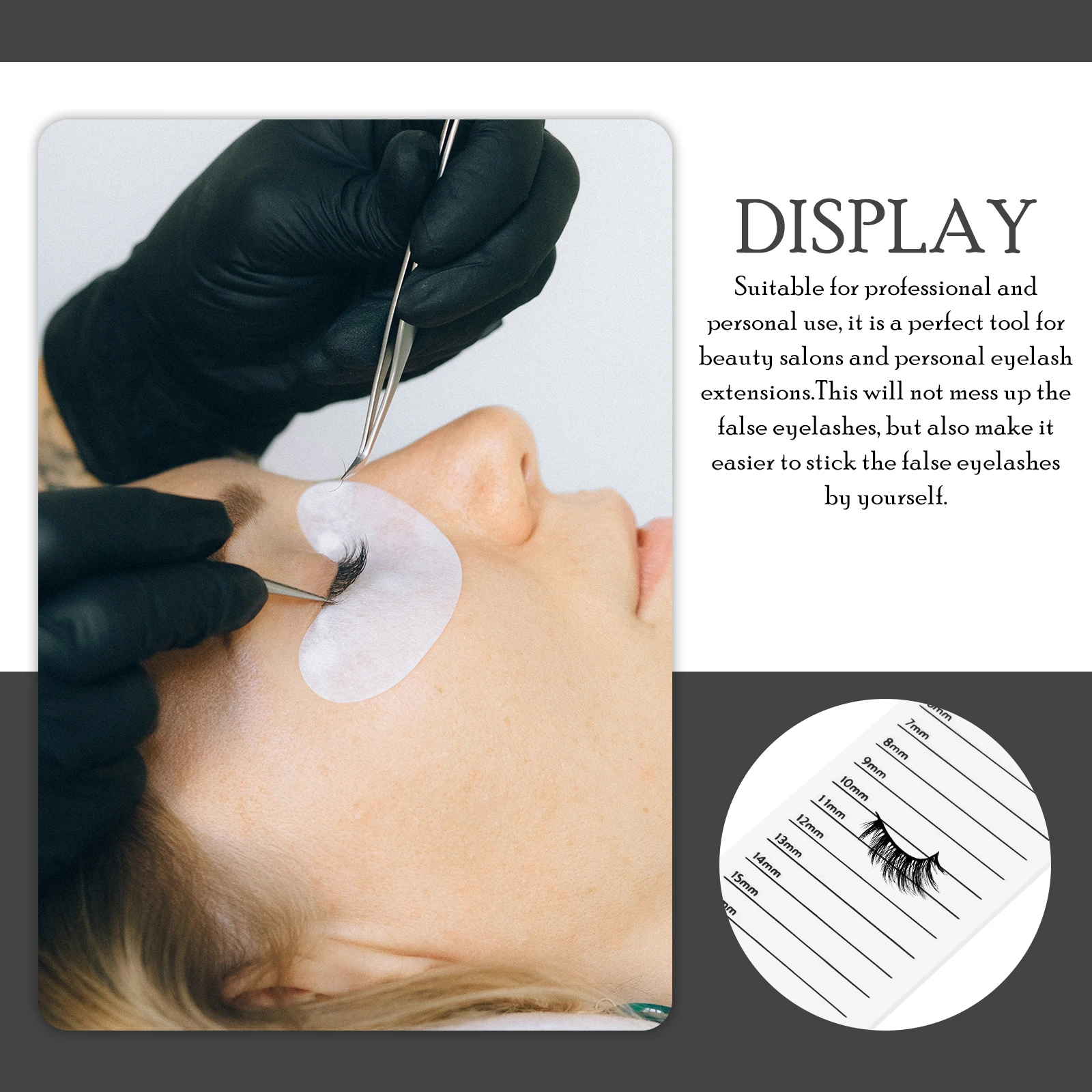 Placa de exibição de cílios armazenamento ganizer acrílico salão de beleza bandeja ferramenta extensão cílios postiços enxertia uso pessoal profissional