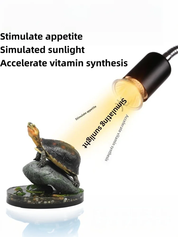 1 ensemble de lampes chauffantes UVA UVB 50/75W pour reptiles, lumière de soleil simulée, lampe chauffante à intensité variable pour tortue et lézard