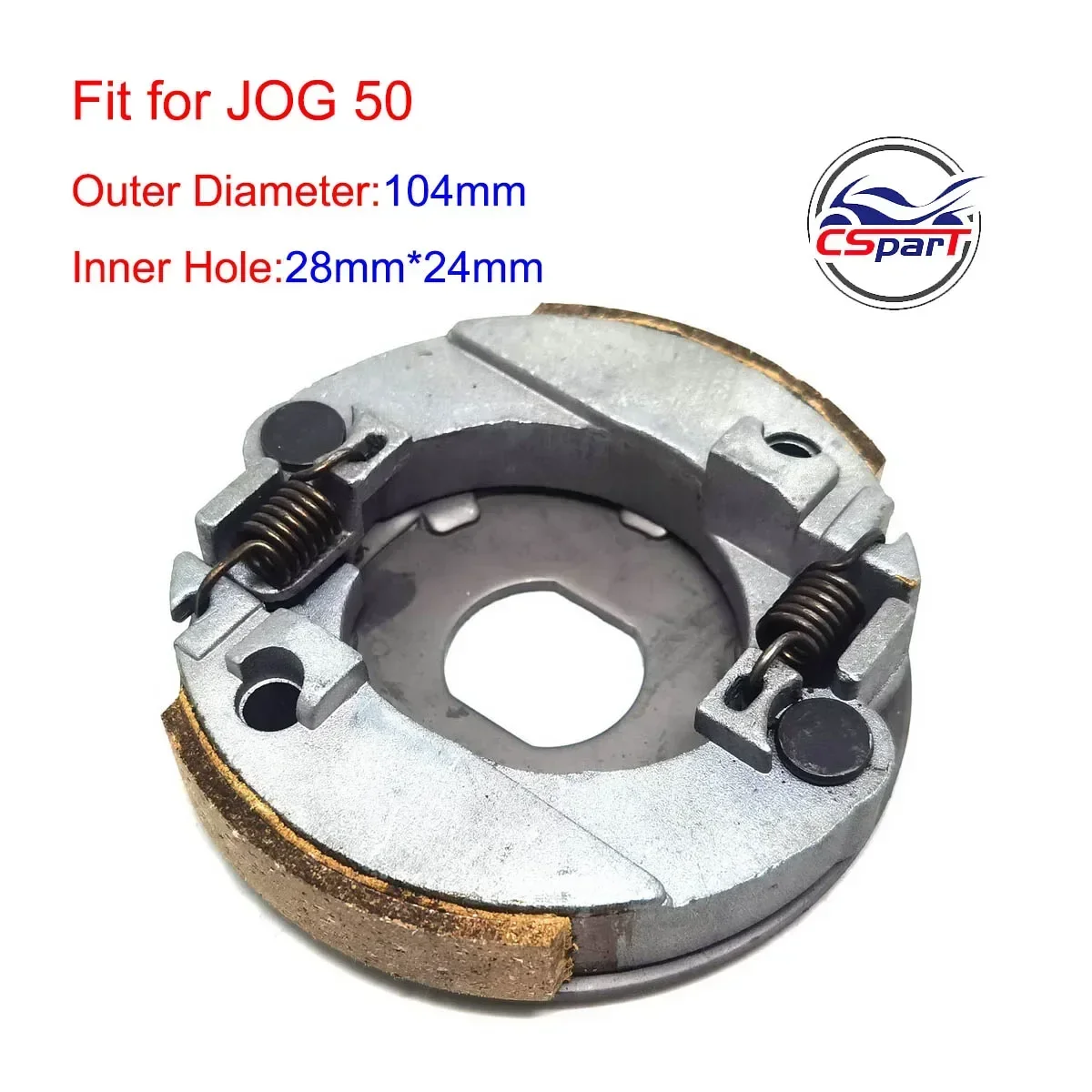 104MM Clutch shoe Jog 50CC 2 stroke 1P40QMB Scooters ATV Quad Go Kart Buggy Parts