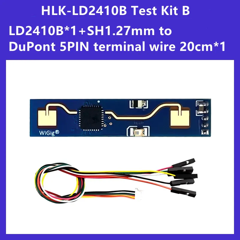 Kostenloser Versand Testkit HLK-LD2410 5V Mini hohe Empfindlichkeit 24GHz menschliche Anwesenheit Status Sensor Radar modul Unterhaltung elektronik