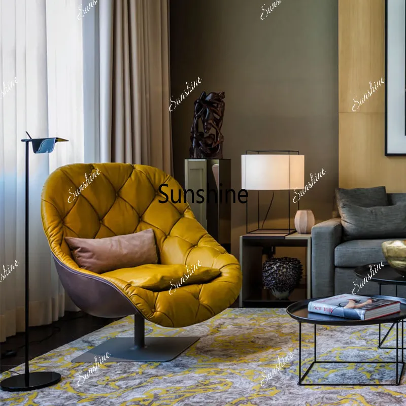 Nordic light luxury pull point leisure negotiation single chair