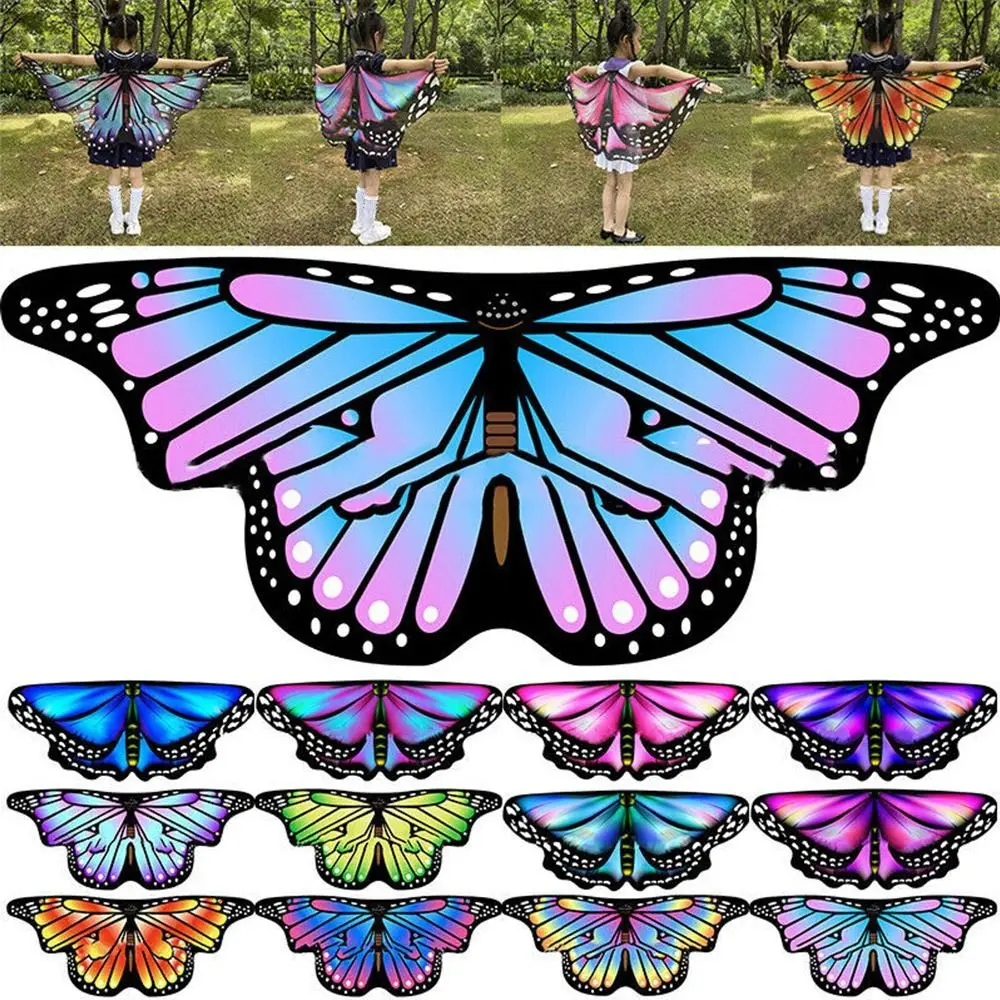 Costume Dress Performance Props Asymmetrical Gilding Butterfly Wings Butterfly Wings Cape Fairy Wing Shoulder Straps