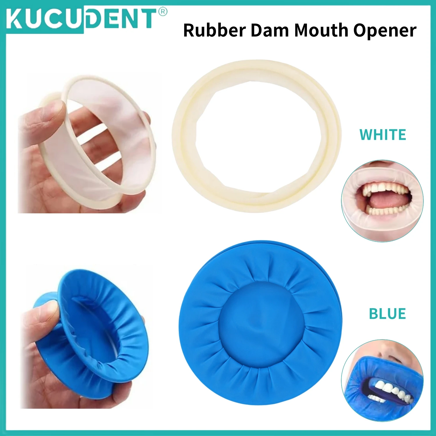 

Dental Disposable Rubber Sterile Mouth Opener O Shape Rubber Dam Oral Cheek Expander Retractor Rubber Barrier Mouth Opener
