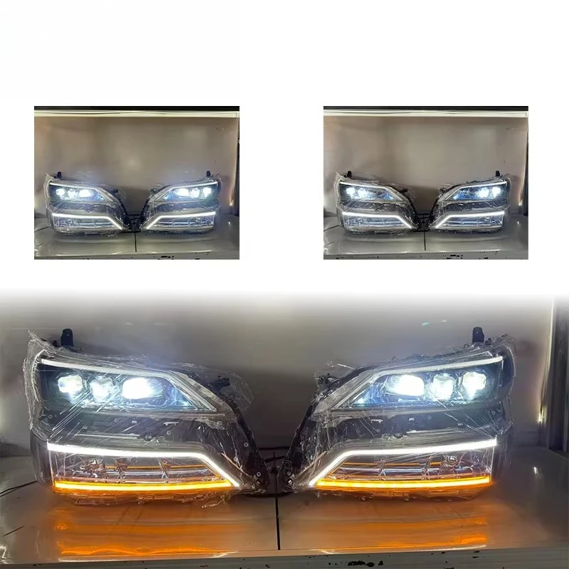 

For Vellfire 2018-2022 Three-Eye LED Headlights 12V 6000K Waterproof New Retrofit Upgrade
