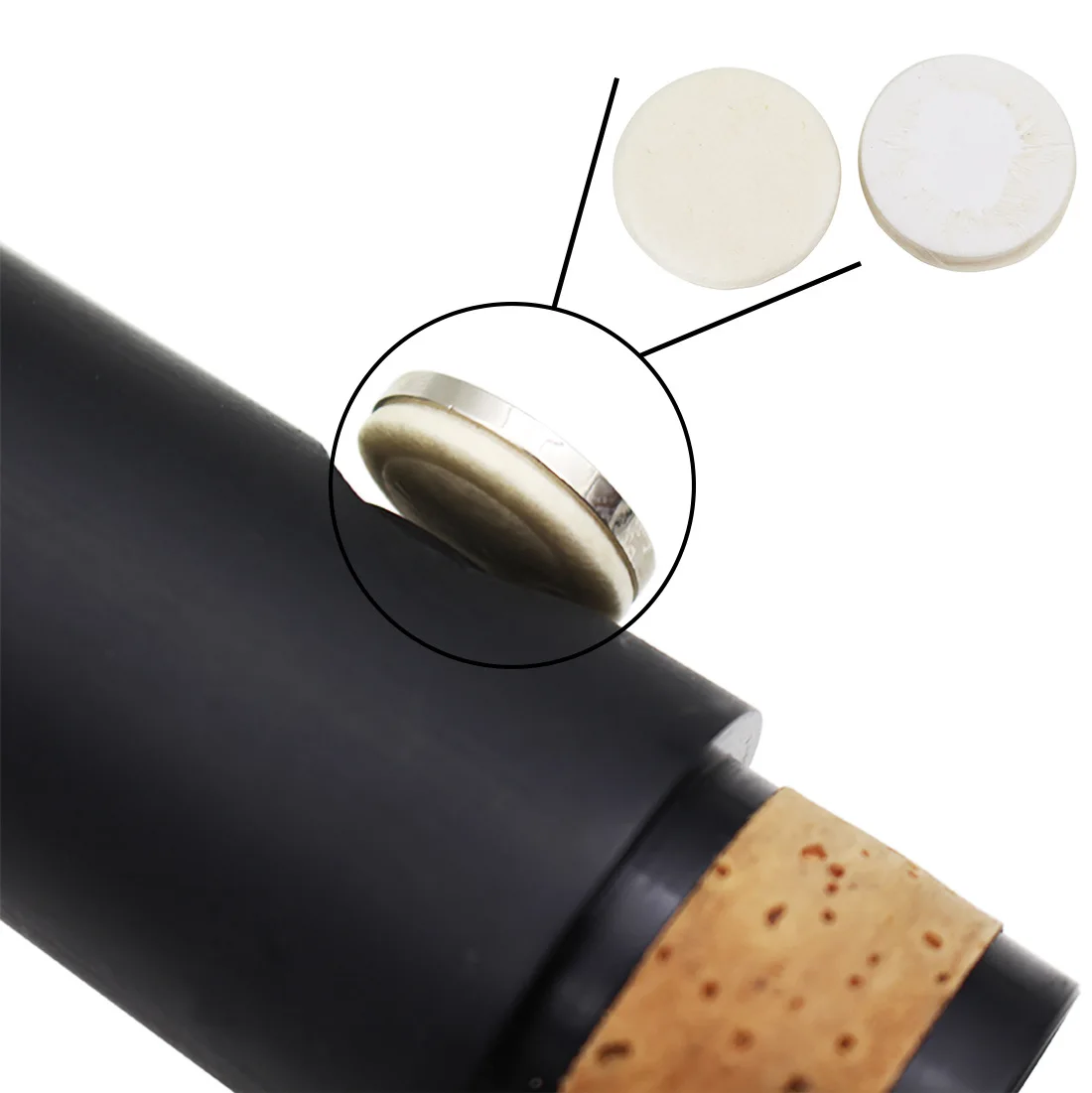 Bb Clarinet Leather Pads 17Pcs Set Multiple Sizes Tone Hole Sealing Cushions for Woodwind Instrument Repair