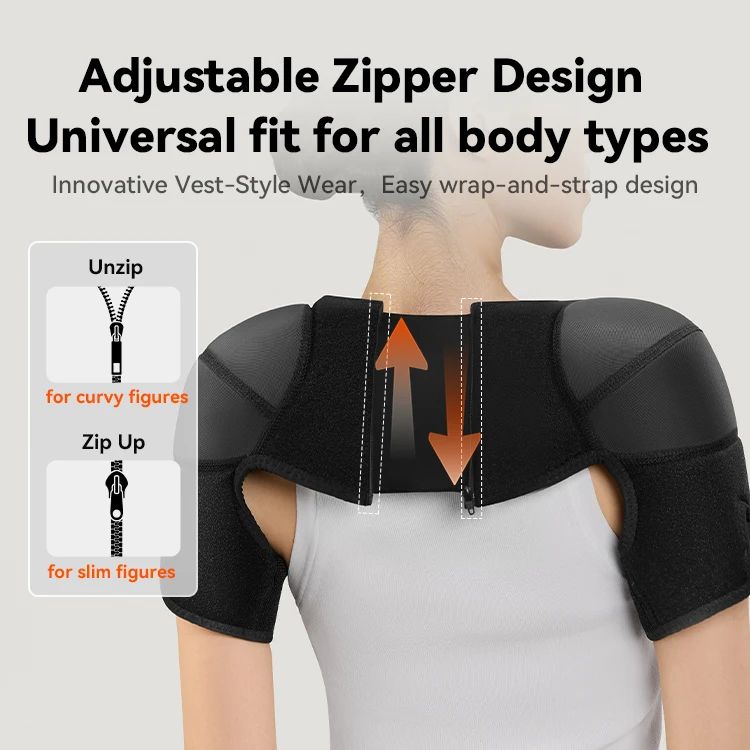Wireless Control Smart Timing 9 Modes Dual-Shoulder Coverage Graphene Heating Vibration Massage Belt 8000mAh Battery Shoulders