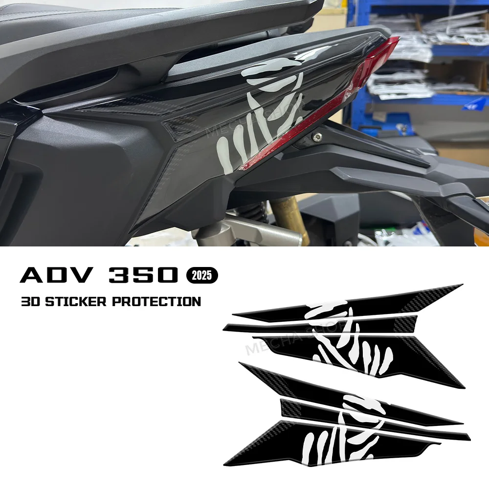 

For ADV350 2025 3D Sticker Protection ADV 350 Tail Corner Decal Motorcycle Accessories
