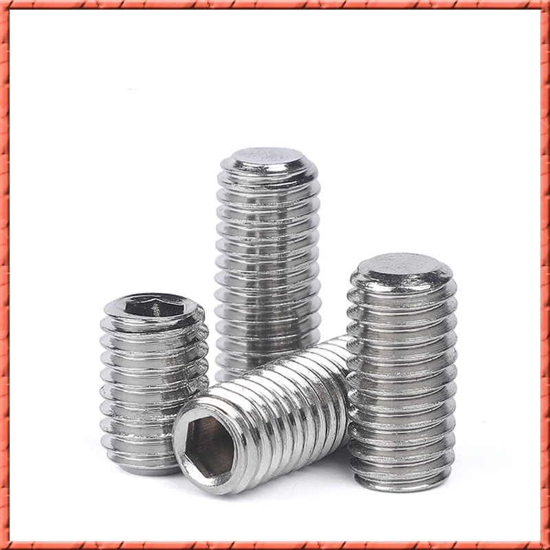 500 قطعة سداسية من الفولاذ المقاوم للصدأ المقبس شقة رئيس مجموعة مسامير DIN913 M2 M2.5 M3 M4 مقطوعة الرأس آلة مسامير لقياس المسمار العلوي مجموعة