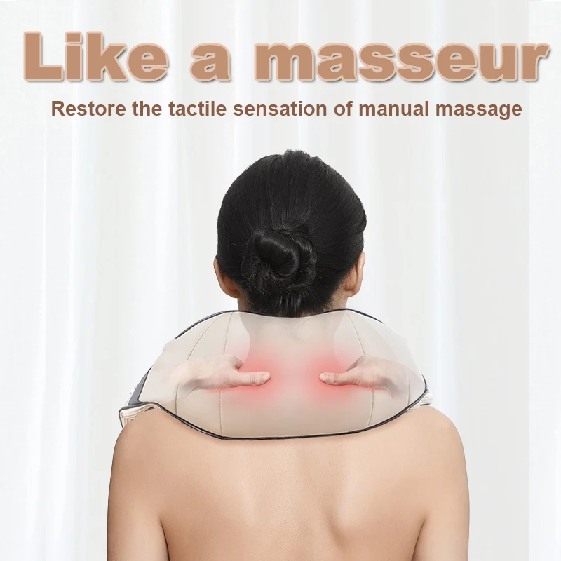 Multifunctional Neck Massager USB Kneading Massage Shawl Smart Hot Compress Physiotherapy Neck Massage Shawl
