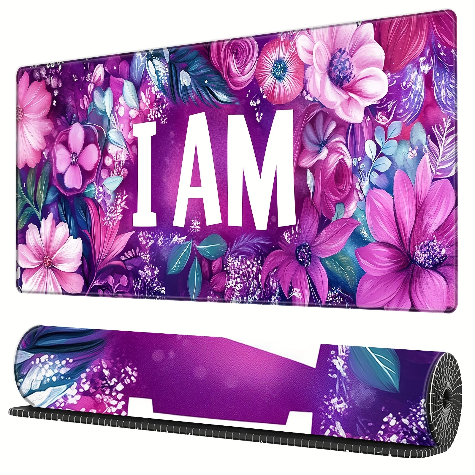 

Game Mouse Pad Colorful flower Non-slip rubber desk mat Game Player Office gift Game player desktop accessories Keyboard pad