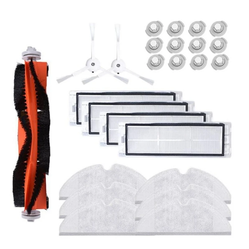 Escova Lateral do Filtro HEPA, Pano Mop Principal, Núcleo de Água para Xiaomi Roborock S50, S5 Max, Acessórios Aspirador, Promoção