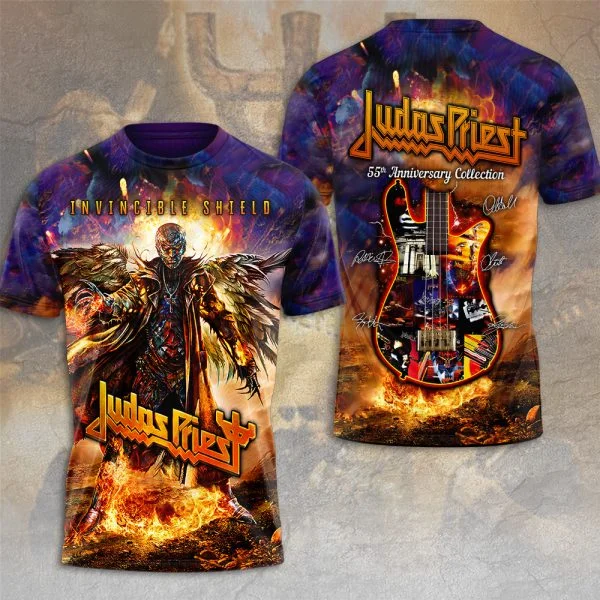 Heavy Metal Rock Band T Shirt Judas Priest 3d Print T-shirt Men Women Fashion T-shirts Kids Short Sleeve Tops Tees Mens Clothes