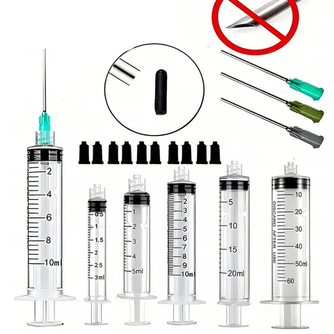 Pet Syringe Feeding Tool Small Capacity Plastic Syringe with Extension Head for Measuring Liquids