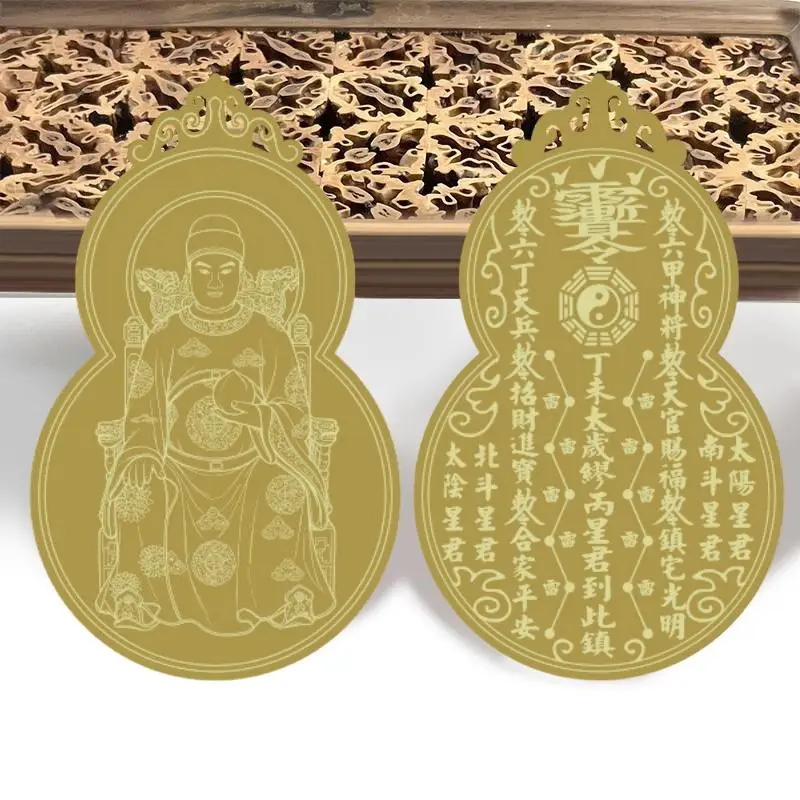 2027 Tai Sui Card Feng Shui Gold Exorcism Prayer Card Safe Blessing Protection  for Home Altar Placement Gift