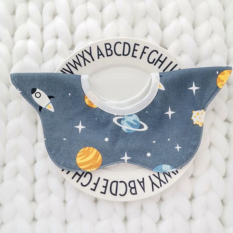 Baby Bibs Baby Feeding Bibs Cotton Petal Infants Print Crepe Saliva Towel Newborn Toddler Soft Burp Cloth Kid Bib