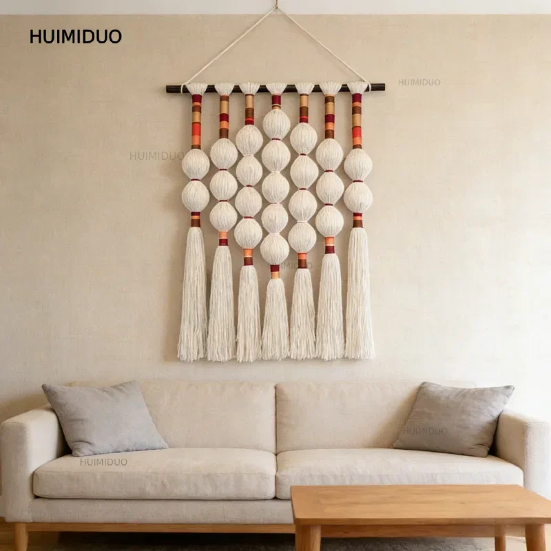 Large Macrame Wall Hanging Handmade Boho Woven Wall Tapestry for Living Room Home Decor