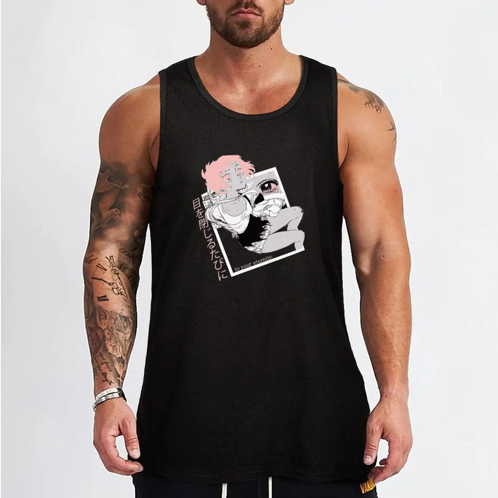 To Your Eternity ''OPEN YOUR EYES'' V2 Tank Top Man summer clothes Men's clothing brands