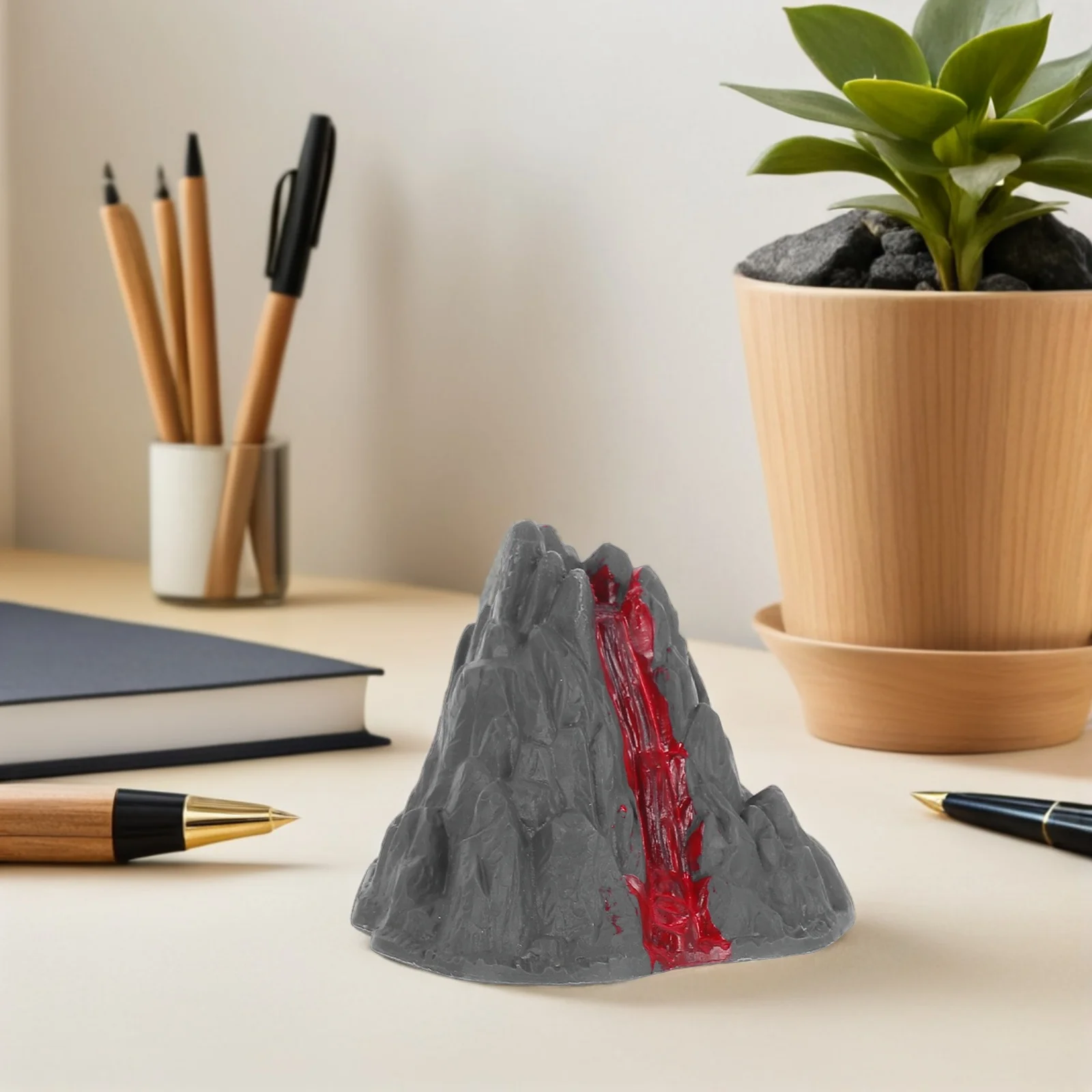 Bandeja de arena de juguete educativo, Micro paisajismo, decoración Tornado, juguetes, adorno de micropaisaje, estatuilla de escritorio de volcán, 2 uds.