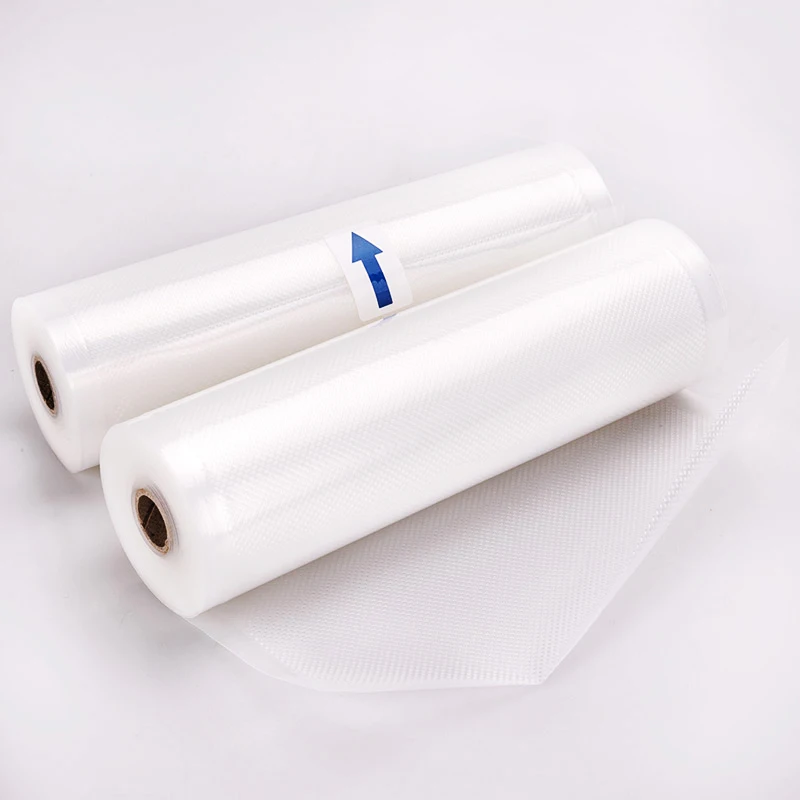 12cmx500cm Textured Vacuum Bags for Vacuum Packing Machine Sealer Rolls PE Storage Bags Meat Freezer Cut to Size Kitchen Tools view 6