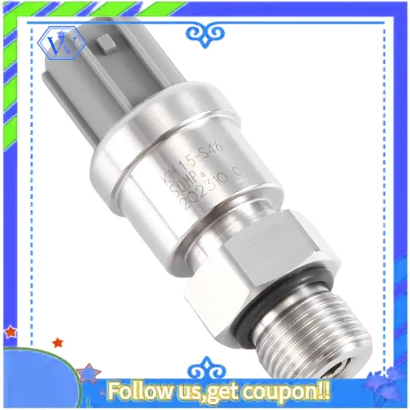 M46K-1 PCS Piezas de repuesto Accesorios KM15-S46 Sensor de presión de alta presión Sensor de presión Accesorios de excavadora