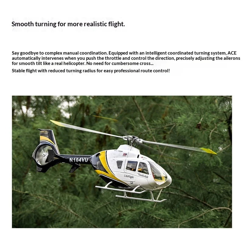 Flywing Ec-135 Gps Self Stabilizing Ace Flight Control Self Stabilizing Return Gyroscope Rc Remote Controlled Helicopter