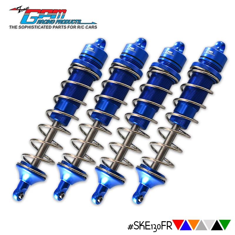 GPM سبائك الألومنيوم الأمامية والخلفية مسافة نقطة المنتصف لامتصاص الصدمات العالمي 130 مم-1 سيارة 4 عبوات لـ TEAM CORALLY 1/10 #1