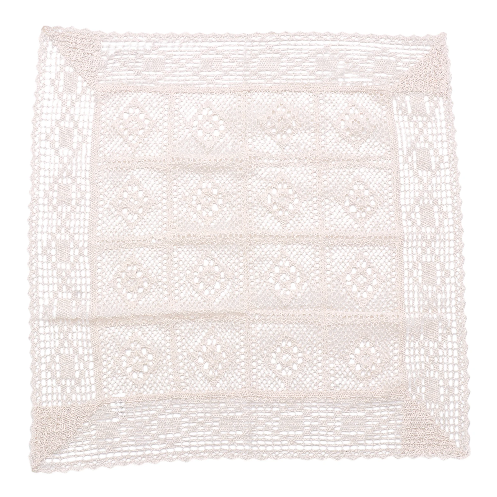 

Hollow Tablecloth Cotton Dining Cover Rectangle Decorative Lace Design Reusable Washable Home Picnic Gift Table Decor Simple