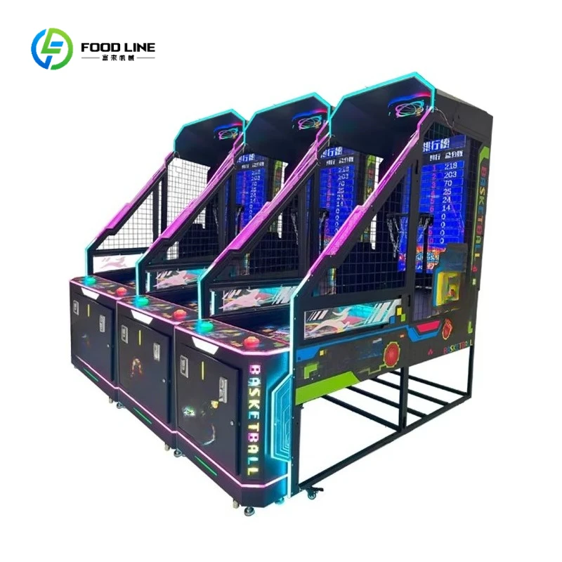 Commercial Coin-Operated Basketball Game Machine - LCD Screen Arcade Hoop Challenge for Amusement Centers Customized