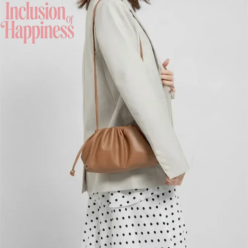 Premium Pleated Soft Cloud Bag Exquisite And Cute Crossbody Bag 2026 New Women's Shoulder Bag Versatile Wallet For Daily Use