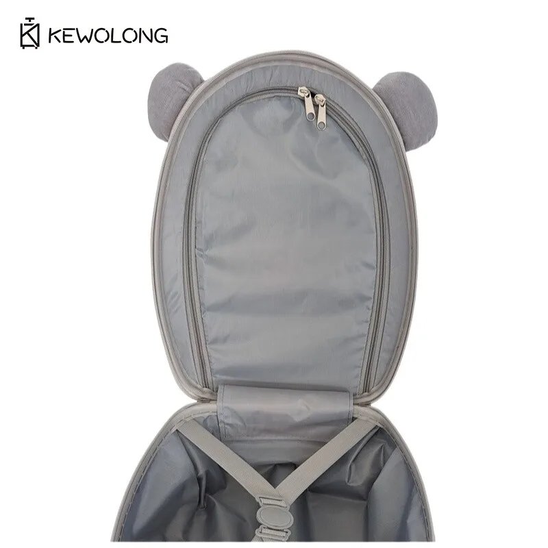 ABS+PC Cartoon 16 Inch Kids Trolley Bag - Cute Children's Suitcase for Air Travel, Lightweight Carry On Luggage